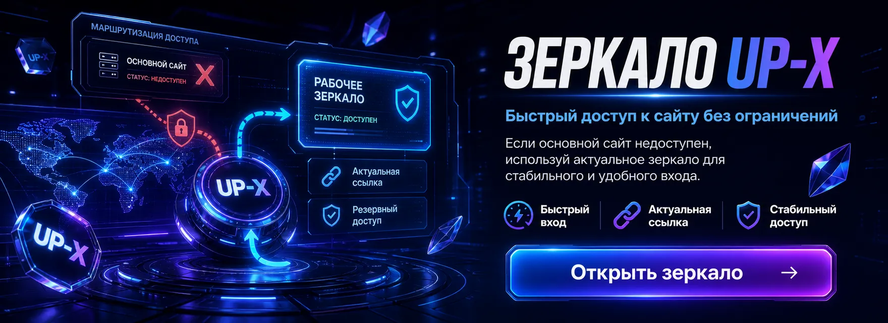 Рабочая ссылка на UP X казино сегодня